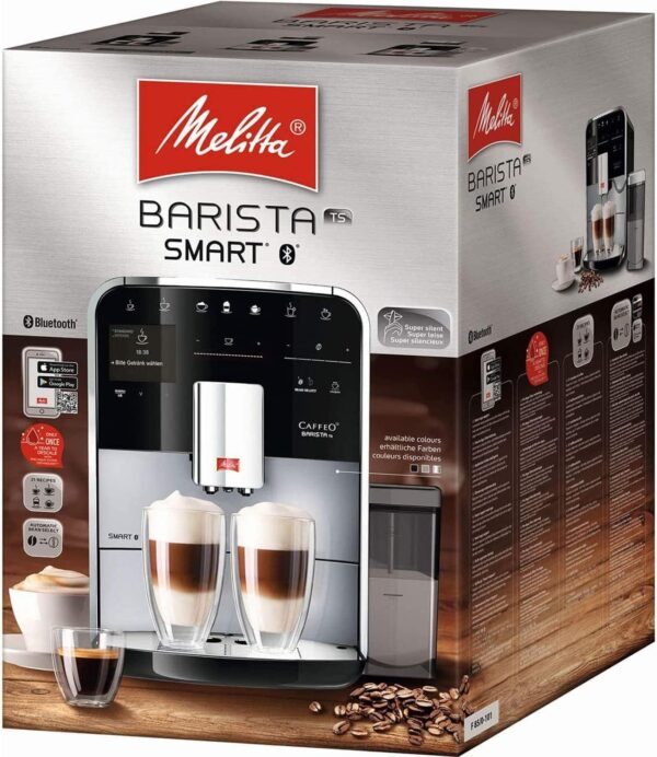 Melitta Bean to Cup Coffee Machine, Barista TS SMART Model F86/0-100, Bluetooth connectivity, Melitta Connect App, Whisper Grinder (Quiet Mark), Stainless Steel - Image 7