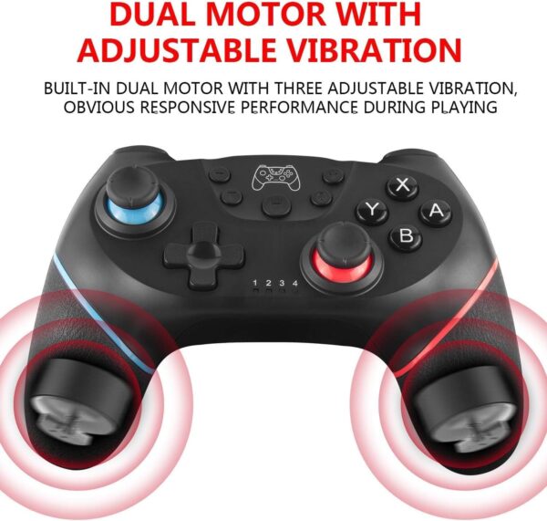 Diswoe 2023 Upgraded Wireless Controller for Switch/Lite/OLED Pro Controller for Switch Remote Joystick Gamepad Supports Wake up, Gyro Axis, Turbo, Dual Vibration and Screenshot Function - Image 5