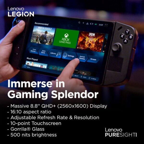 Lenovo Legion Go Handheld Gaming Console | 8.8 inch 2K Display | Detachable Controllers | AMD Ryzen Z1 Extreme | 16GB RAM | 512GB SSD | Windows 11 Home | 3 Months Xbox Games Pass - Image 8