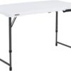 LIFETIME Height Adjustable Craft Camping and Utility Folding Table - Image 5