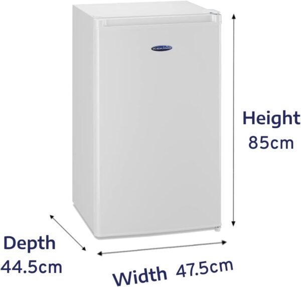 IceKing RL111EW Freestanding Under Counter White Fridge - Image 7