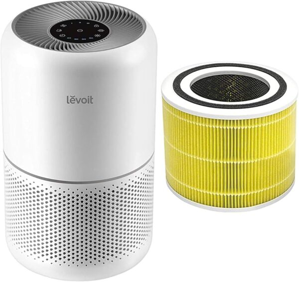 Levoit Air Purifier for Home Bedroom with HEPA & Carbon Air Filters CADR 187 m³/h, 80m² & Air Purifier Pet Allergy Replacement Filter, 3-in-1 HEPA, High-Efficiency Activated Carbon - Image 2