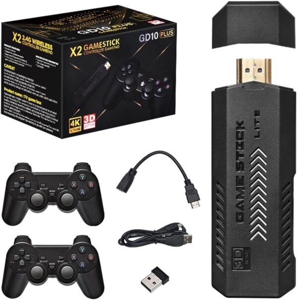 X2 Upgrade HDMI Retro Classic Game Stick 30000+ Loaded Games 3d Games Plug and Play HD 4k Wireless Game Controller 2.4g - Image 2