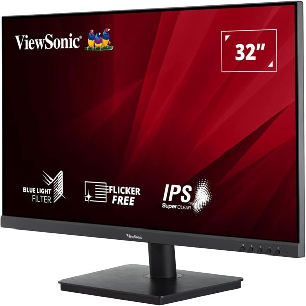 ViewSonic VA3209-2K-MHD 32-inch 2K QHD IPS Monitor, 75Hz VRR, HDR10, with HDMI, DisplayPort, Integrated Speakers - Image 5