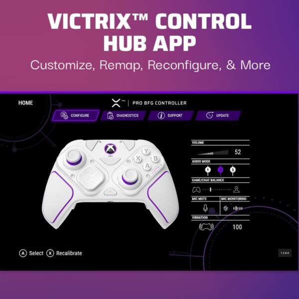 PDP Victrix Pro BFG Wireless Controller: White For Xbox Series X|S, Xbox One, and Windows 10/11 PC - Image 8