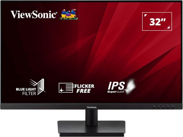 ViewSonic VA3209-2K-MHD 32-inch 2K QHD IPS Monitor, 75Hz VRR, HDR10, with HDMI, DisplayPort, Integrated Speakers - Image 3