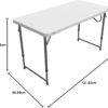 LIFETIME Height Adjustable Craft Camping and Utility Folding Table - Image 4