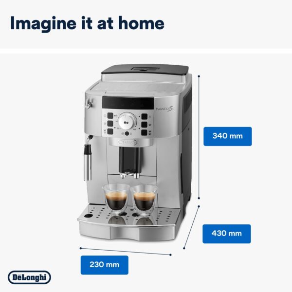 De'Longhi Fully Automatic Bean to Cup Coffee Machine ECAM22.110.SB, 220 W, 1.8liters - Image 3