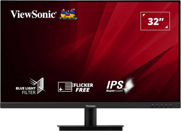 ViewSonic VA3209-2K-MHD 32-inch 2K QHD IPS Monitor, 75Hz VRR, HDR10, with HDMI, DisplayPort, Integrated Speakers - Image 2