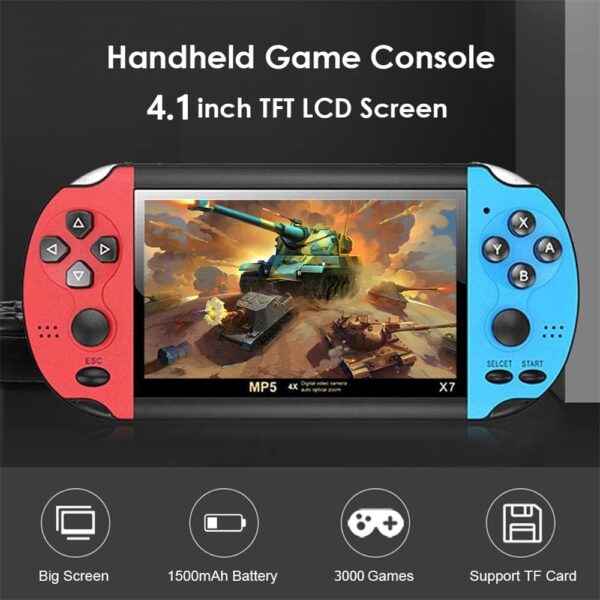 Handheld Game Console, Retro Games Console Built-in 10000+ Classic Games, 4.1-inch TFT LCD Screen, 10 Emulators, Handheld Emulator Console Support TV Output Video Music eBook - Image 3