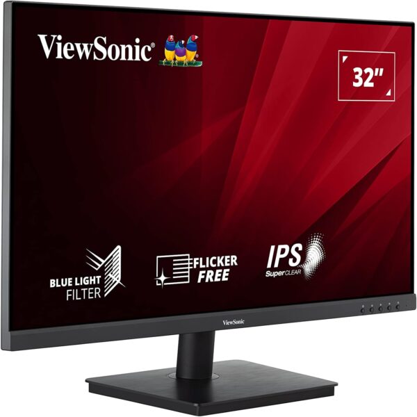 ViewSonic VA3209-2K-MHD 32-inch 2K QHD IPS Monitor, 75Hz VRR, HDR10, with HDMI, DisplayPort, Integrated Speakers - Image 4