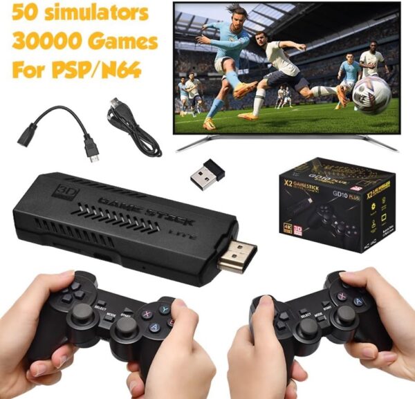 X2 Upgrade HDMI Retro Classic Game Stick 30000+ Loaded Games 3d Games Plug and Play HD 4k Wireless Game Controller 2.4g - Image 7