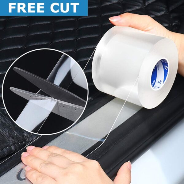 Geoyien Clear Car Protection Film, Door Sill Protectors for Cars Clear Self Adhesive Paint Protection Film Car Scratch Protection Tape Edge Protection Film for Most Cars, 5cm x 10m - Image 7