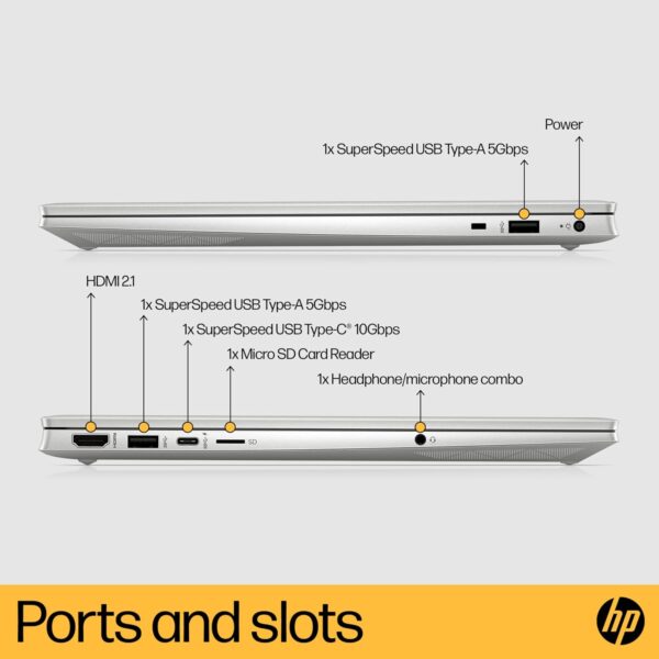 HP Pavilion 15.6" Laptop | AMD Ryzen 7-7730H Processor | 16 GB RAM | 512 GB SSD | AMD Radeon Graphics | FHD Display | Up to 8hrs battery | Win 11 | Audio by B&O | Natural Silver | 15-eh3000sa - Image 10