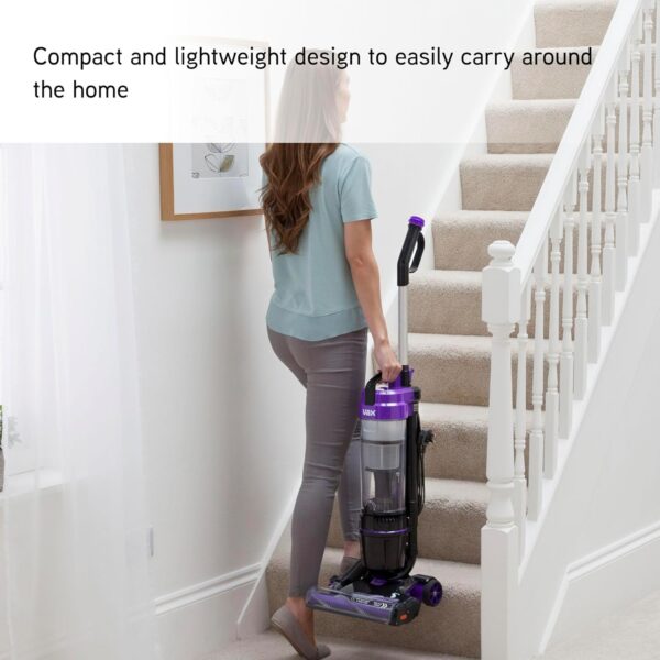 Vax Mach Air Upright Vacuum Cleaner; High performance, Multi-cyclonic, with No Loss of Suction; Lightweight - UCA1GEV1, 1.5 Litre, 820W, Purple - Image 4