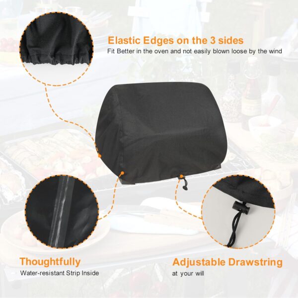 Cover Fit for Ninja Woodfire XL Grill-600D Oxford Cover for Ninja Woodfire Pro XL Grill, Electric BBQ Cover Compatible with Ninja XL Grill [OG850UK/OG901UK] - Image 4