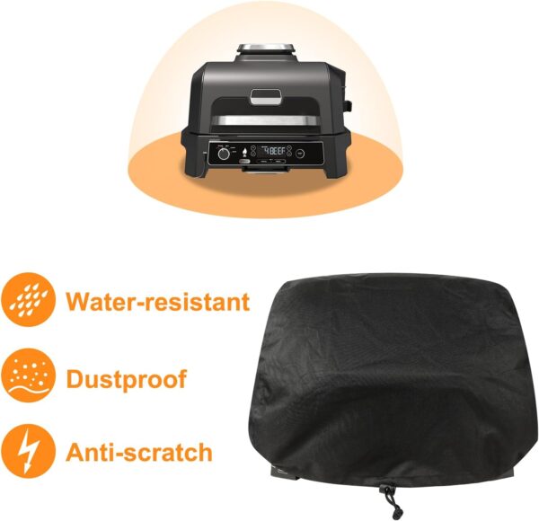 Cover Fit for Ninja Woodfire XL Grill-600D Oxford Cover for Ninja Woodfire Pro XL Grill, Electric BBQ Cover Compatible with Ninja XL Grill [OG850UK/OG901UK] - Image 6