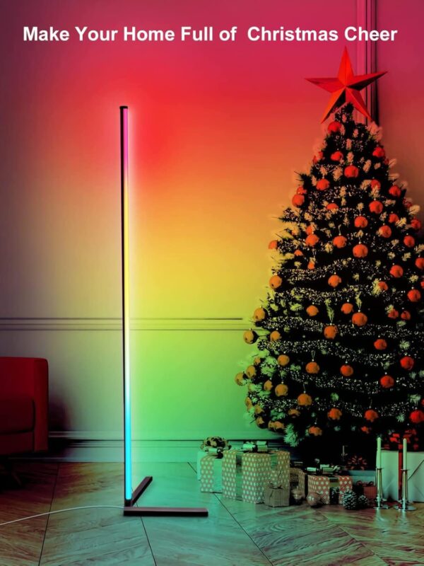 DeeprBling Smart LED Floor Lamp, 165cm, 16 Million Colour Changing Standing RGB Corner Light with Music Sync, Remote & App Control, DIY Mode & Timing, Modern Mood Lighting for Living Room - Image 5