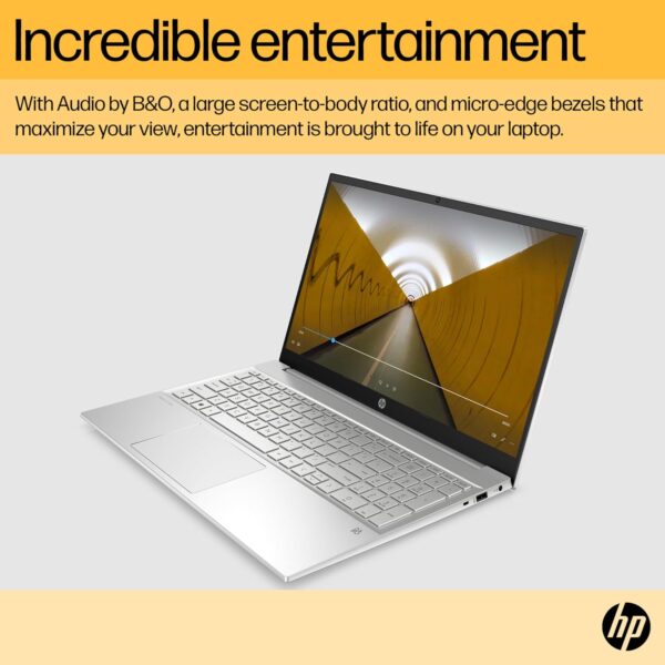 HP Pavilion 15.6" Laptop | AMD Ryzen 7-7730H Processor | 16 GB RAM | 512 GB SSD | AMD Radeon Graphics | FHD Display | Up to 8hrs battery | Win 11 | Audio by B&O | Natural Silver | 15-eh3000sa - Image 9