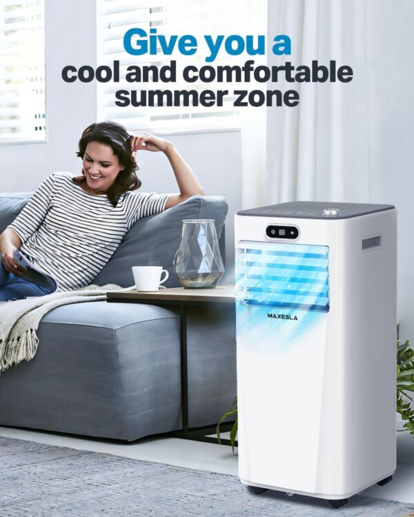 Maxesla Portable Air Conditioner, 9000 BTU 4 in 1 Air Conditioning Unit, Dehumidifier, Fan, Air Cooler with Sleep Mode - Image 8