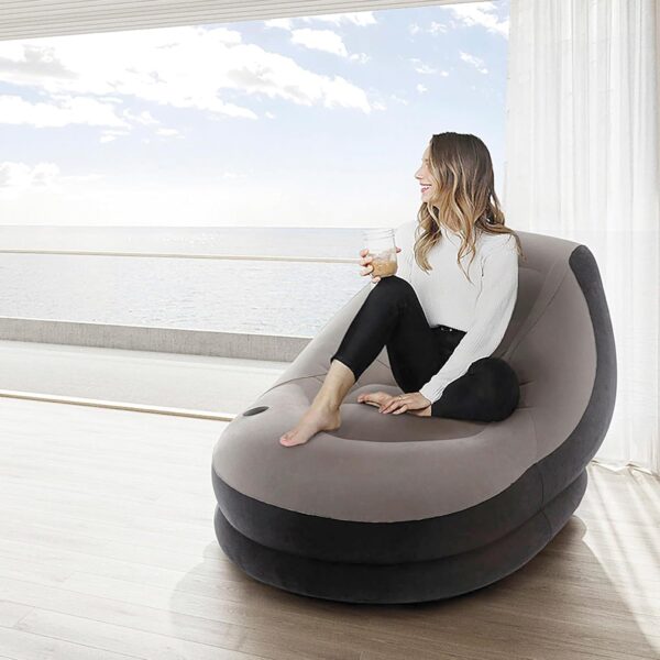 Intex - Lounge chair inflatable grey/black - Image 3