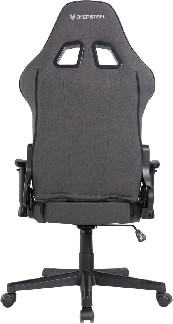 Oversteel - ULTIMET Professional Gaming Chair, Breathable Fabric, 2D Armrests, Height Adjustable, 180° Reclining Backrest, Gas Piston Class 3, Up to 120Kg, Black - Image 5