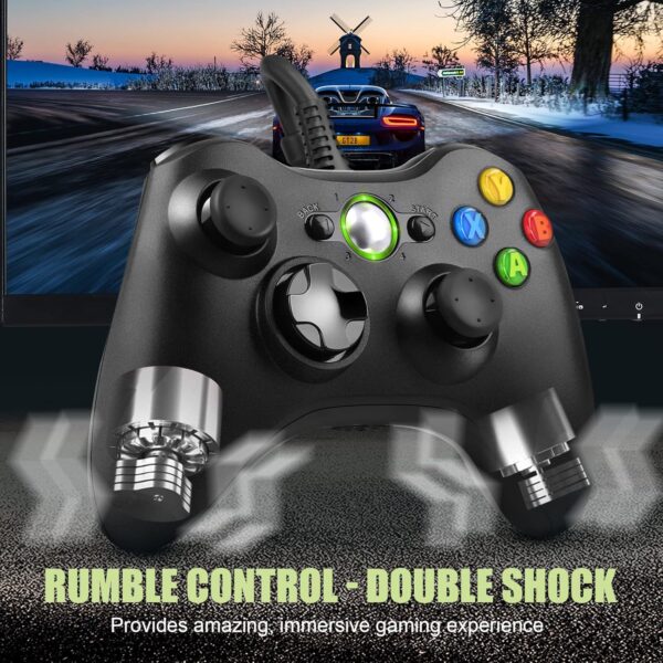 Controller for Xbox 360, Pc Controller Joystick Gamepad for Xbox 360 & PC, Ergonomic Design Gaming Controller for Xbox 360 Slim & PC with Windows Vista /7/8/10/XP - Image 6