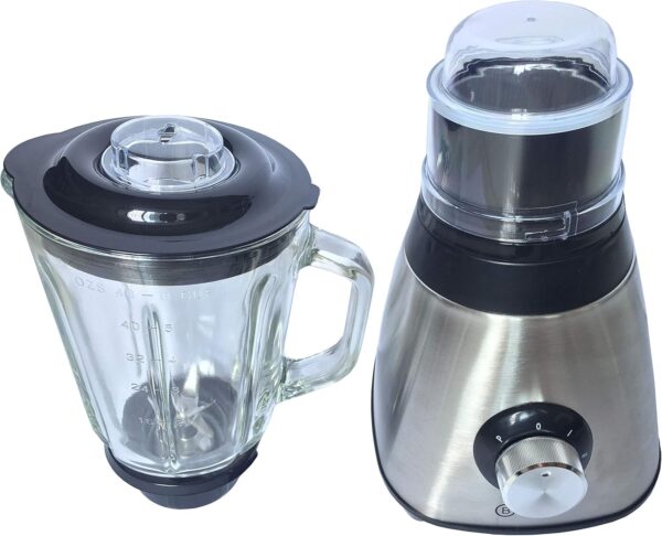 Multi Blender juicer food processor with Glass Jar & a Grinder strong housing smoothie maker 1.5L glass jar removable filling cap for easy filling Ice Crushing function - Image 5