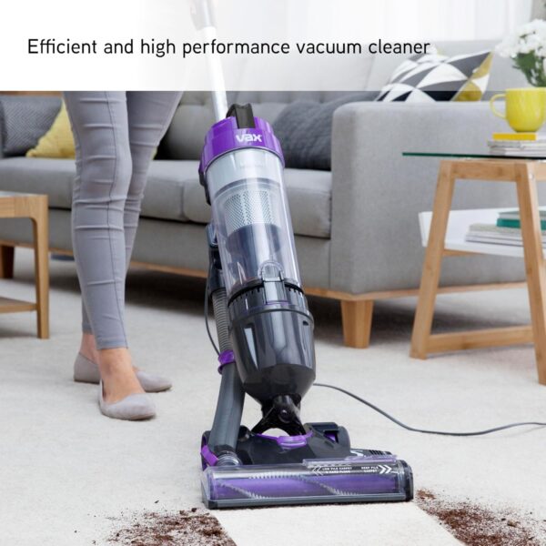 Vax Mach Air Upright Vacuum Cleaner; High performance, Multi-cyclonic, with No Loss of Suction; Lightweight - UCA1GEV1, 1.5 Litre, 820W, Purple - Image 3