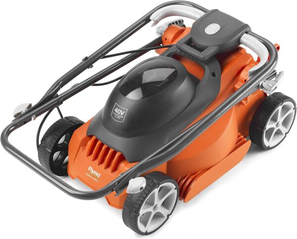 Flymo EasiStore 300R Li Cordless Rotary Lawn Mower - 40 V Battery (20 V x 2 Including Charger), 30 cm Cutting Width, 30 Litre Grass Box, Close Edge Cutting, Rear Roller, Space Saving Storage Features - Image 6