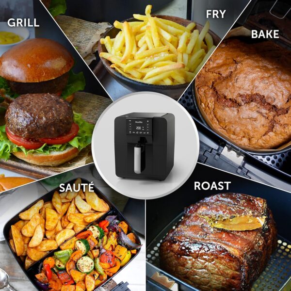 Breville Halo Air Fryer | Digital Large Air Fryer Oven | 5.5 L | Fry, Bake, Roast & Grill | 1700 W | Energy Efficient | Black [VDF126] - Image 5