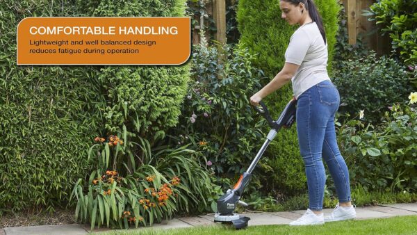 Flymo UltraTrim 260 3-in-1 Cordless Grass Trimmer - 18V 2.5 POWER FOR ALL Battery and Charger included, 26cm Cutting Width, Edging mode, Automatic line feed, Height adjust, Tiltable head - Image 5