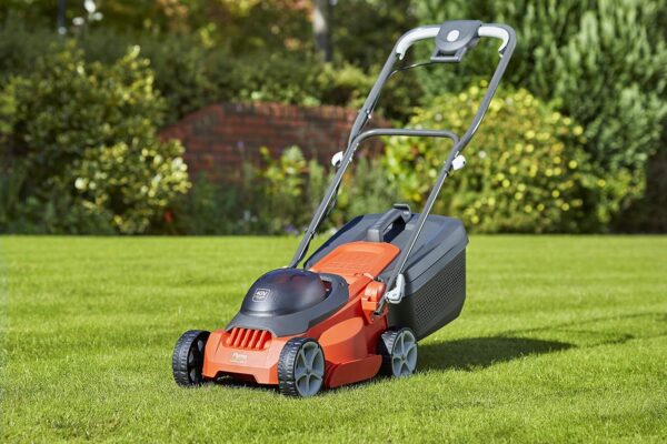 Flymo EasiStore 300R Li Cordless Rotary Lawn Mower - 40 V Battery (20 V x 2 Including Charger), 30 cm Cutting Width, 30 Litre Grass Box, Close Edge Cutting, Rear Roller, Space Saving Storage Features - Image 7