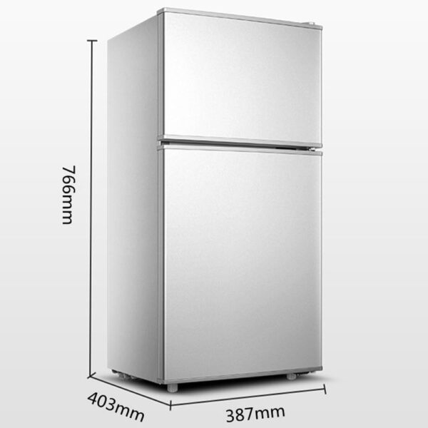 30" Freestanding Top Freezer Refrigerator, Full Size Refrigerator with Freezer, Garage Fridge, Standard Depth, Stainless Steel, freezing and refrigeration functions, for bedroom living room - Image 6