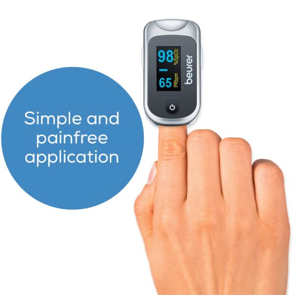 Beurer PO40 Pulse Oximeter | Measures heart rate, arterial oxygen saturation and perfusion index for those with medical conditions | Suitable for high-altitude sports | Medical device - Image 7