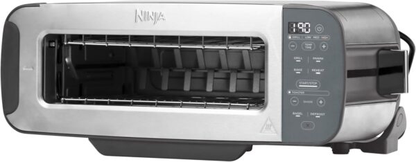 Ninja Foodi 3-in-1 Toaster, Grill and Panini Press with Flip Design, 7 Cooking Functions, 7 Toast Shades, Includes Panini Press, Bake Tray and Crumb Tray, Stainless Steel, ST202UK - Image 2