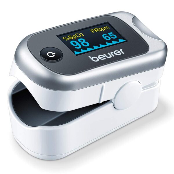 Beurer PO40 Pulse Oximeter | Measures heart rate, arterial oxygen saturation and perfusion index for those with medical conditions | Suitable for high-altitude sports | Medical device - Image 2