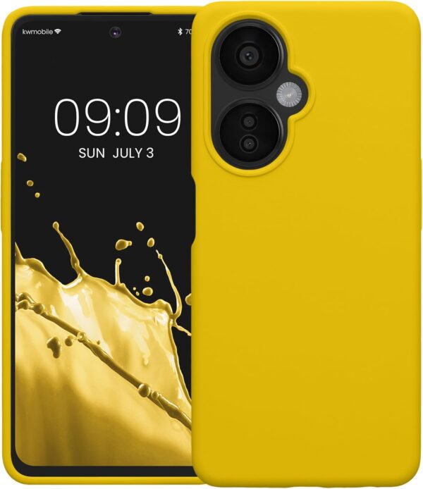 kwmobile Case Compatible with OnePlus Nord CE 3 Lite 5G / Nord N30 5G Case - TPU Silicone Phone Cover with Soft Finish - Radiant Yellow - Image 6