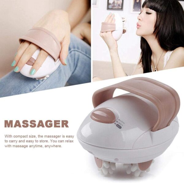 3D Electric Full Body Massager, Portable Handheld Full Body Massager, Roller Anti-Cellulite Massaging Slimmer Device, Mini Fat Burn Massage Machine, for Face, Arm, Hand, Neck, Foot and Body - Image 8