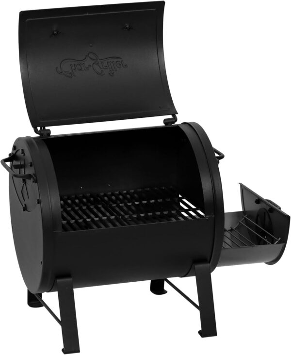 Char-Griller E82424 Smoker Side Fire Box Portable Charcoal Grill, Black - Image 3