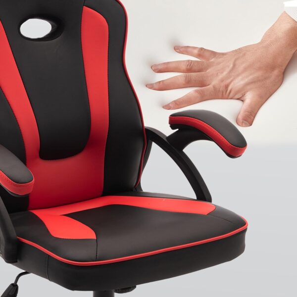 Play haha.Gaming chair Office chair Swivel chair Computer chair Work chair Desk chair Ergonomic Chair Racing chair Leather chair PC gaming chair (Red) - Image 10