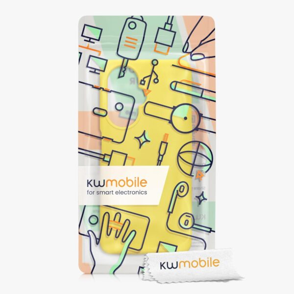 kwmobile Case Compatible with OnePlus Nord CE 3 Lite 5G / Nord N30 5G Case - TPU Silicone Phone Cover with Soft Finish - Radiant Yellow - Image 8