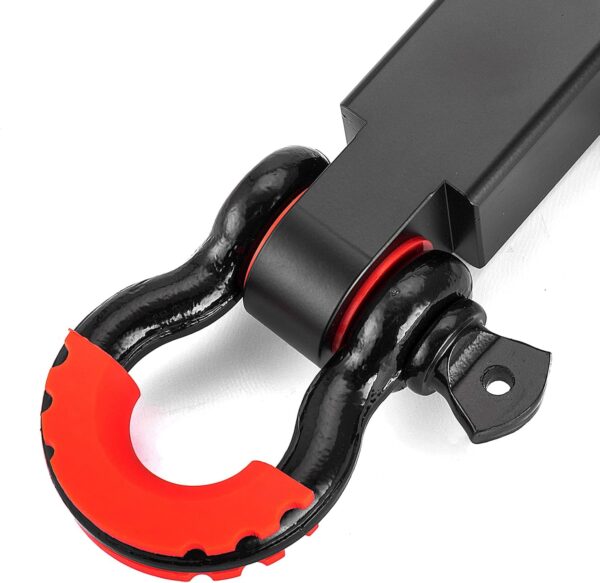 Wsays Universal 2" Shackle Hitch Receiver with 3/4" D-Ring Shackle, 7/8" Locking Pin Compatible with 2 inch hitch receivers for UTV ATV SUV Truck - Image 8