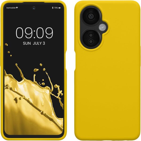 kwmobile Case Compatible with OnePlus Nord CE 3 Lite 5G / Nord N30 5G Case - TPU Silicone Phone Cover with Soft Finish - Radiant Yellow - Image 2