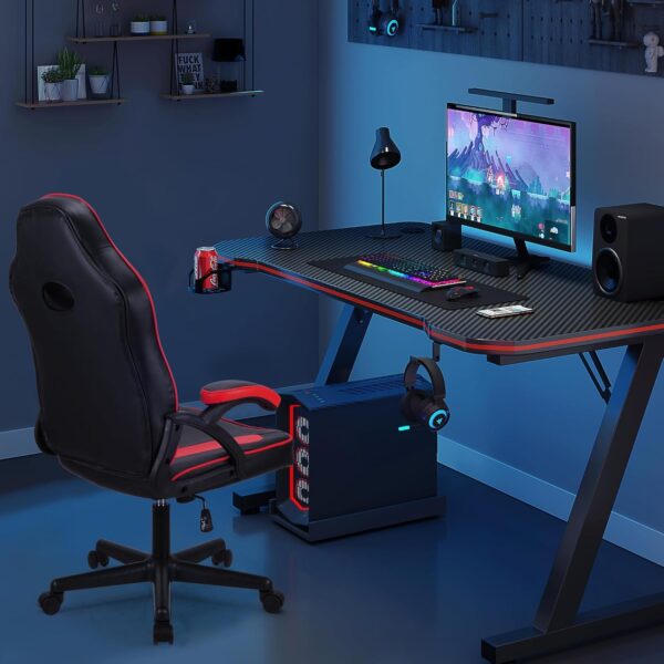 Play haha.Gaming chair Office chair Swivel chair Computer chair Work chair Desk chair Ergonomic Chair Racing chair Leather chair PC gaming chair (Red) - Image 14