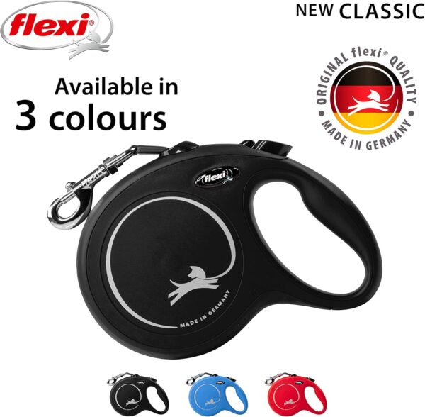 Flexi New Classic Tape Black Large 5m Retractable Dog Leash/Lead for dogs up to 50kgs/110lbs - Image 5