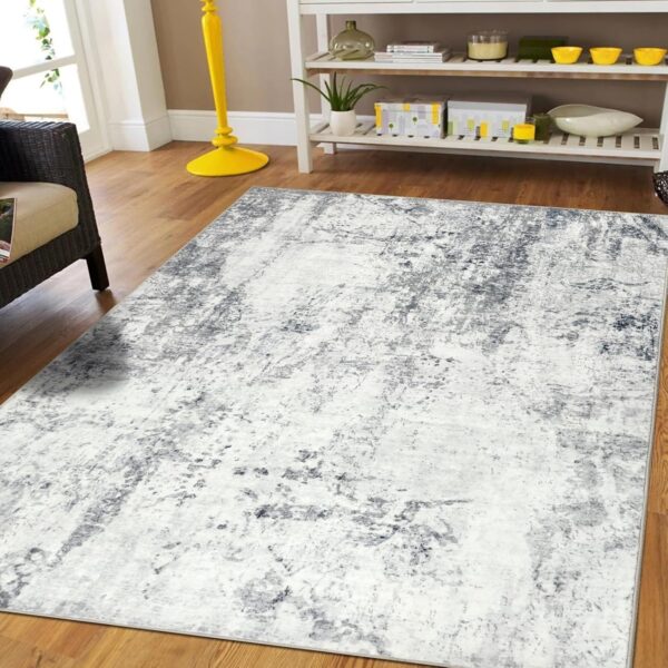 Capslpad Modern Area Rugs 120x180cm Living Room Abstract Non-Slip Rug Short Pile Machine Washable Bedroom Carpet Soft Non Shedding Faux Wool Floor Mat Rugs for Living Room Bedroom Dining Room Decor - Image 2