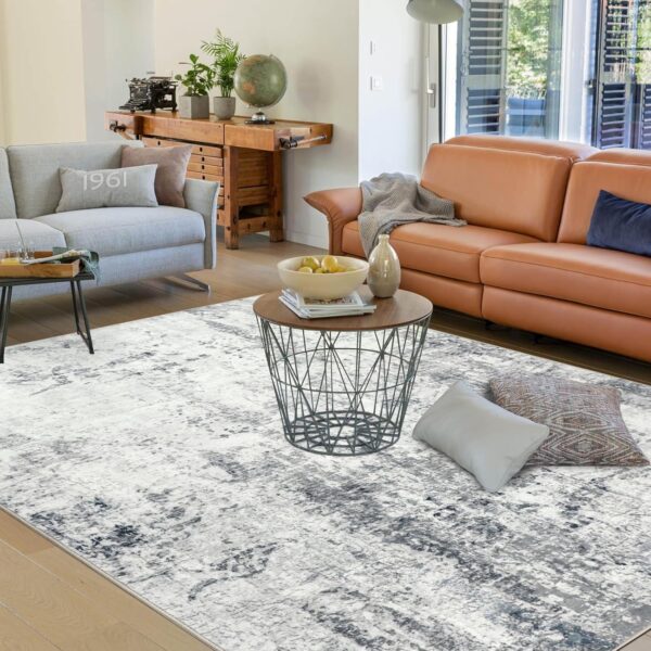 Capslpad Modern Area Rugs 120x180cm Living Room Abstract Non-Slip Rug Short Pile Machine Washable Bedroom Carpet Soft Non Shedding Faux Wool Floor Mat Rugs for Living Room Bedroom Dining Room Decor - Image 4