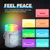 DARMAI Air Conditioner, Portable Personal Mini Air Conditioner, 3 Fan Speeds 7 LED Lights Evaporative Cooler Air Conditioner, 4000mAh USB Rechargeable Desktop Cooling Fan for Home Office Dorm(600ML) - Image 5
