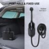 Tera Type 2 EV Charger Portable: Smart APP 230V 3kW Wall Connector UK 3 Pin Plug 6/8/10/13A Wi-Fi & BT Enabled 7 Meter Cable 12 Hours Delay Timer with Controllable Digital Display (Black) - Image 8